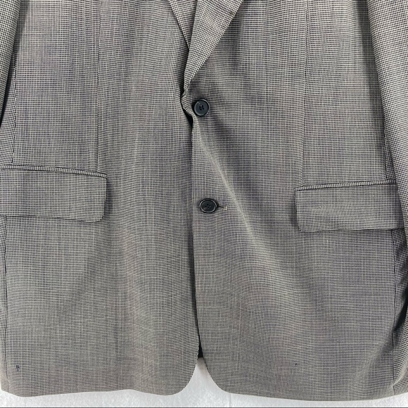 Hugo Boss Apollon Virgin Wool Checked Print Blazer - Picture 7 of 12
